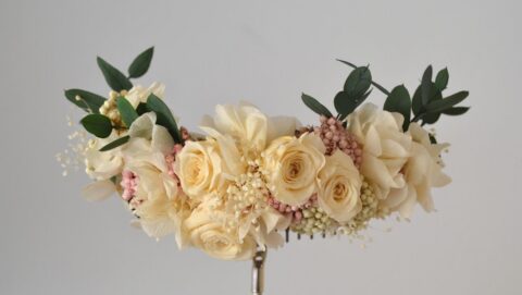 Tocado flor preservada Daria